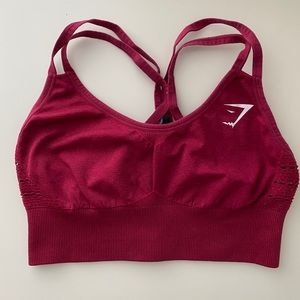 Gymshark Energy Seamless Sports Bra - Red